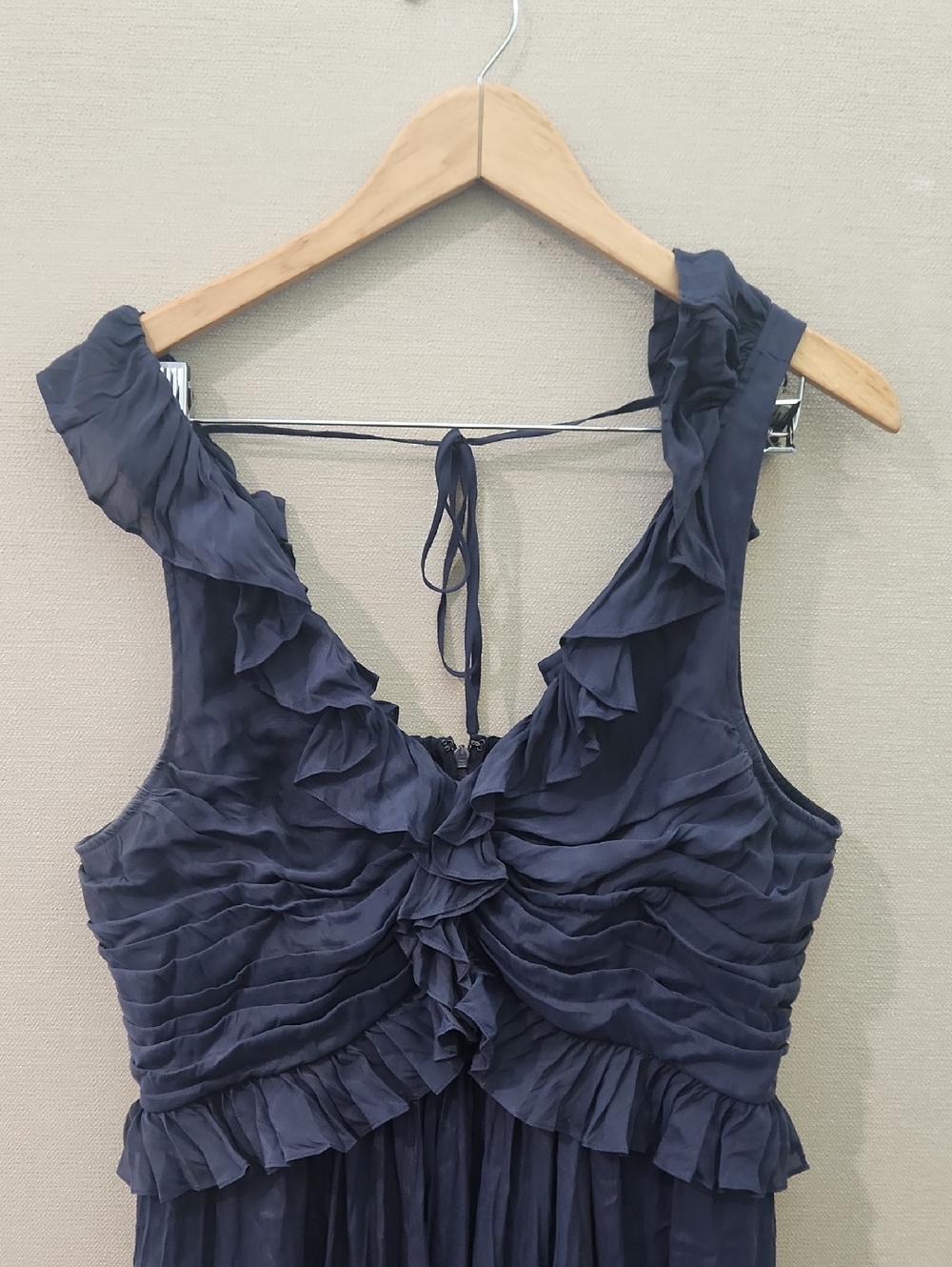 Cinq A Sept Calloway Ruffled Midi Dress Size 16 - Picture 3 of 15